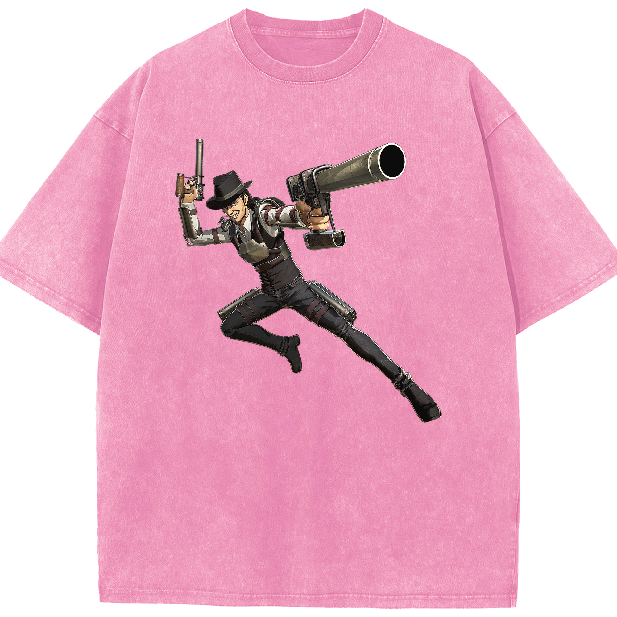 （画像用） 進撃の巨人 Attack on Titan 綿100% ヴィンテージ風 半袖Tシャツ（フロントプリント）